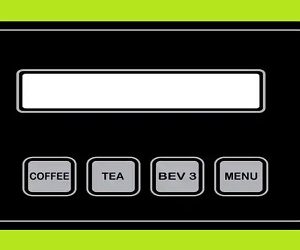 Coffee Machine Spare Parts Gonesh Button Sticker