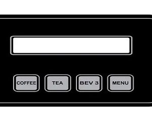Coffee Machine Spare Parts Gonesh Button Sticker