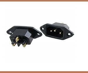 Rice Cooker's Spare Parts 3 Pin Power Cord Connector