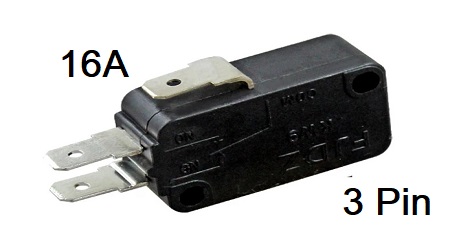 Rice Cooker's Spare Parts Micro Switch 3 Pin 16Amps - Image 2
