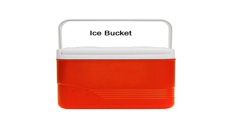 Portable Ice Bucket for Travel Party Bar Ice Cubes & More - Image 2