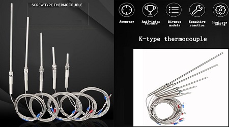 K Type Thermocouple Length 5X150mm 2 Meters Wire - Image 2
