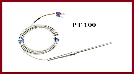 Pt100 Thermocouple 5x300mm with 2 Meter Cable - Image 2