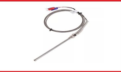 Pt100 Thermocouple 5x150mm with 2 Meter Cable