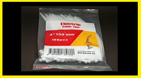 Cable Ties 6 inch Nylon White Color 100 Pcs Packet