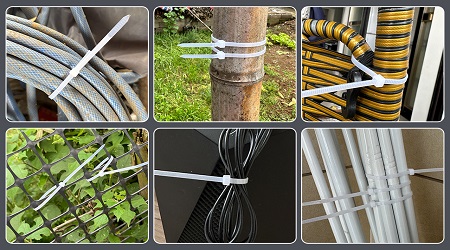 Cable Ties 8 inch Nylon White Color 100 Pcs Packet - Image 3