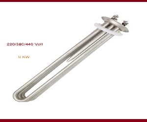 Stainless Steel 9 KW Round Flanged Dishwasher Heater